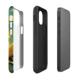 For iPhone 13 mini Tough Protective Case, Eiffel Tower Painting | iCoverLover Australia