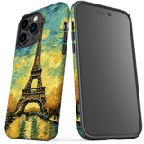 For iPhone 14 Pro Max Tough Protective Case, Eiffel Tower Painting | iCoverLover Australia