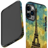 For iPhone 14 Pro Max Tough Protective Case, Eiffel Tower Painting | iCoverLover Australia