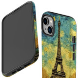 For iPhone 14 Tough Protective Case, Eiffel Tower Painting | iCoverLover Australia
