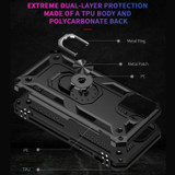 For iPhone 14 Pro Max Case, Armored Protective Cover with Ring Holder, Black | iCoverLover Australia