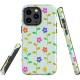 For iPhone 14 Pro Max Case Tough Protective Cover, Colourful Flowers | iCoverLover Australia