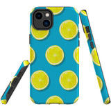 For iPhone 14 Plus Case Tough Protective Cover, Lemon Slices | iCoverLover Australia