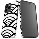 For iPhone 14 Pro Max Case Tough Protective Cover, Japanese Folk Waves | iCoverLover Australia