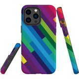For iPhone 14 Pro Max Case Tough Protective Cover, Rainbow | iCoverLover Australia
