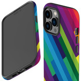 For iPhone 14 Pro Max Case Tough Protective Cover, Rainbow | iCoverLover Australia