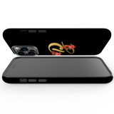 For iPhone 14 Pro Case Tough Protective Cover, Embellished Letter B | iCoverLover Australia