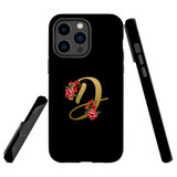 For iPhone 14 Pro Case Tough Protective Cover, Embellished Letter D | iCoverLover Australia