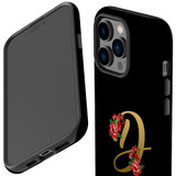 For iPhone 14 Pro Case Tough Protective Cover, Embellished Letter D | iCoverLover Australia