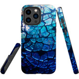 For iPhone 14 Pro Max Case Tough Protective Cover, Blue Mirror | iCoverLover Australia