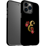 For iPhone 14 Pro Case Tough Protective Cover, Embellished Letter E | iCoverLover Australia