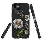 For iPhone 14 Case Tough Protective Cover, Dandelion Flowers | iCoverLover Australia
