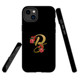 For iPhone 14 Case Tough Protective Cover, Embellished Letter B | iCoverLover Australia