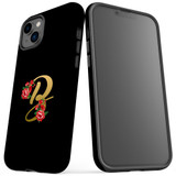For iPhone 14 Case Tough Protective Cover, Embellished Letter B | iCoverLover Australia