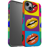 For iPhone 14 Plus Case Tough Protective Cover, Pop Art Lips | iCoverLover Australia