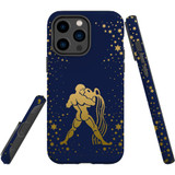 For iPhone 14 Pro Max Case Tough Protective Cover, Aquarius Drawing | iCoverLover Australia