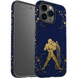 For iPhone 14 Pro Max Case Tough Protective Cover, Aquarius Drawing | iCoverLover Australia