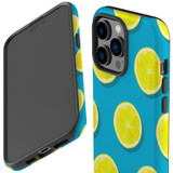 For iPhone 14 Pro Max Case Tough Protective Cover, Lemon Slices | iCoverLover Australia