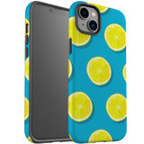 For iPhone 14 Case Tough Protective Cover, Lemon Slices | iCoverLover Australia