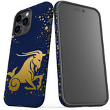 For iPhone 14 Pro Max Case Tough Protective Cover, Capricorn Drawing | iCoverLover Australia