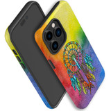 For iPhone 14 Pro Max Case Tough Protective Cover, Colourful Dreamcatcher | iCoverLover Australia