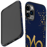 For iPhone 14 Pro Case Tough Protective Cover, Capricorn Sign | iCoverLover Australia