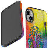 For iPhone 14 Case Tough Protective Cover, Colourful Dreamcatcher | iCoverLover Australia