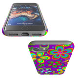 For Apple iPhone SE 5G (2022)/SE (2020)/8/7 Case, Protective Back Cover,Purple Floral Design | iCoverLover Australia