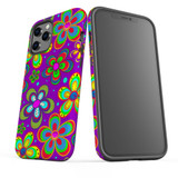 For iPhone 12 Pro/12 Case, Protective Back Cover,Purple Floral Design | iCoverLover Australia