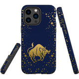 For iPhone 14 Pro Max Case Tough Protective Cover, Taurus Drawing | iCoverLover Australia