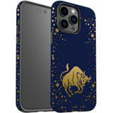 For iPhone 14 Pro Case Tough Protective Cover, Taurus Drawing | iCoverLover Australia