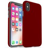 For iPhone XS Max Case, Protective Back Cover,Maroon Red | iCoverLover Australia