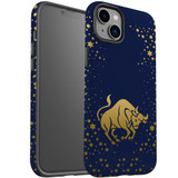 For iPhone 14 Plus Case Tough Protective Cover, Taurus Drawing | iCoverLover Australia
