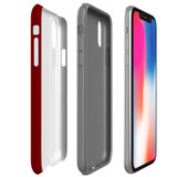 For iPhone XR Case, Protective Back Cover,Maroon Red | iCoverLover Australia