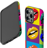 For iPhone 13 Pro Max Case, Protective Back Cover, Pop Art Lips | iCoverLover Australia
