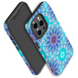 For iPhone 13 Pro Max Case, Protective Back Cover, Psychedelic Blues | iCoverLover Australia