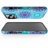 For iPhone 13 Pro Max Case, Protective Back Cover, Psychedelic Blues | iCoverLover Australia