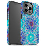 For iPhone 13 Pro Case, Protective Back Cover, Psychedelic Blues | iCoverLover Australia