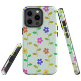 For iPhone 13 Pro Case, Protective Back Cover, Colourful Flowers | iCoverLover Australia