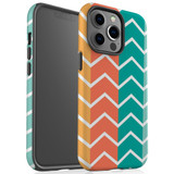 For iPhone 13 Pro Case, Protective Back Cover, Colourful Zigzag | iCoverLover Australia