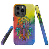For iPhone 13 Pro Case, Protective Back Cover, Colourful Dreamcatcher | iCoverLover Australia