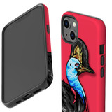 For iPhone 13 Case, Protective Back Cover, Cassowary Portrait | iCoverLover Australia
