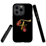 For iPhone 13 Pro Max Case, Protective Back Cover, Embellished Letter F | iCoverLover Australia