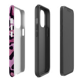 For iPhone 13 Pro Max Case, Protective Back Cover, Magenta Leopard Pattern | iCoverLover Australia