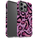 For iPhone 13 Pro Max Case, Protective Back Cover, Magenta Leopard Pattern | iCoverLover Australia