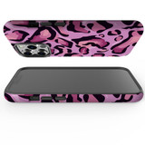 For iPhone 13 Pro Max Case, Protective Back Cover, Magenta Leopard Pattern | iCoverLover Australia