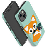For iPhone 13 Case, Protective Back Cover, Cute Brown Fox | iCoverLover Australia