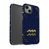 For iPhone 13 Case, Protective Back Cover, Aquarius Sign | iCoverLover Australia
