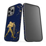 For iPhone 13 Pro Max Case, Protective Back Cover, Aquarius Drawing | iCoverLover Australia