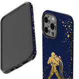 For iPhone 13 Pro Max Case, Protective Back Cover, Aquarius Drawing | iCoverLover Australia